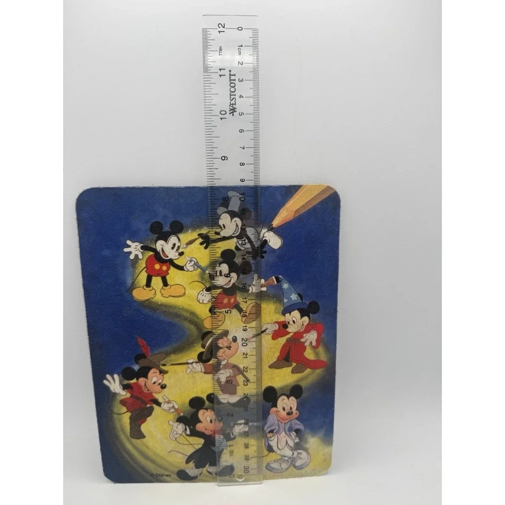 Vintage‎ Mouse Pad, Disney Evolution of Mickey Mouse 8.5x6.5 Inches